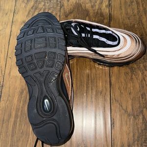Women Rose Gold Air Max 97 Size 7